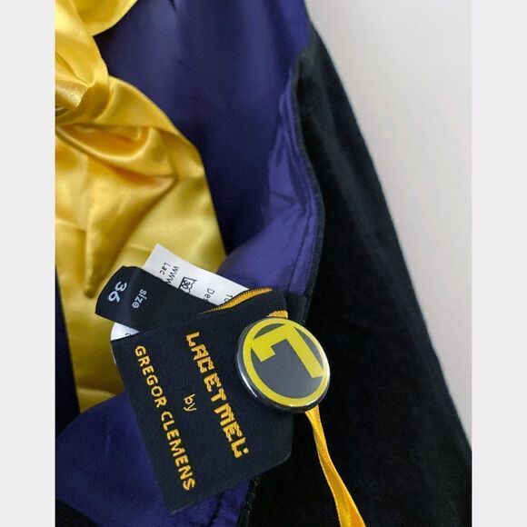 NWT Lac Et Mel Designer Denim Halter Mini Dress EU 36 - Picture 5 of 7